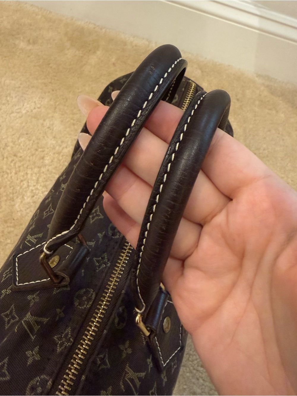 Very good condition! Louis Vuitton Speedy 30 Mini Lin - Picture 10 of 10